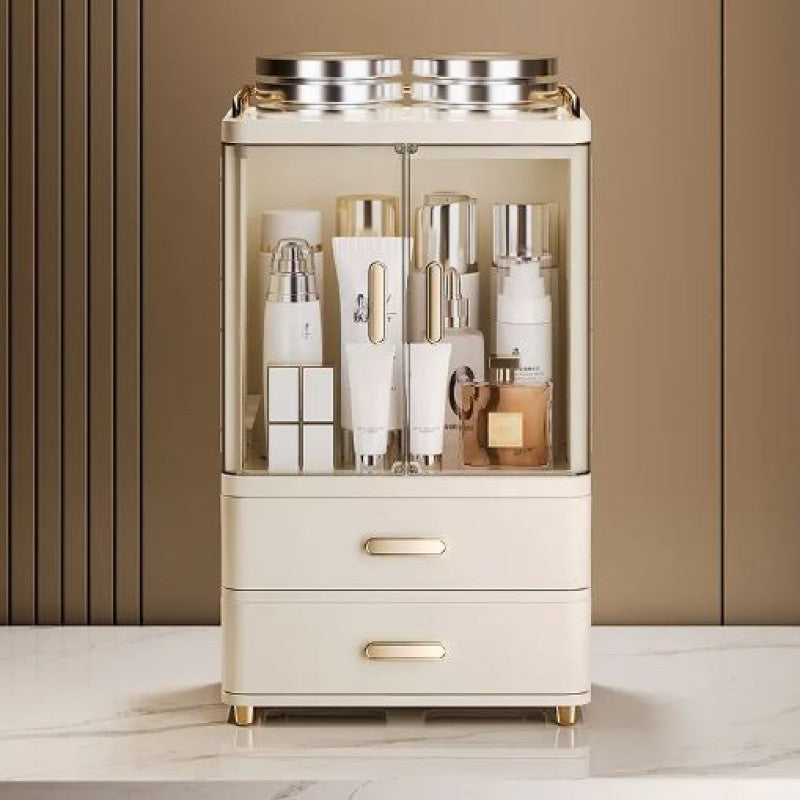Desktop Cosmetic Storage Box, Large Capacity Makeup Brush Organizer, Premium Skin Care Product Organizer, Makeup Organizer Vanity Desktop Cosmetic Storage Box, Large Capacity Makeup Brush Organizer, Premium Skin Care Product Organizer, Makeup Organizer Vanity
